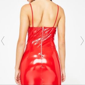Dolls kill red patent mini dress 🔥😈